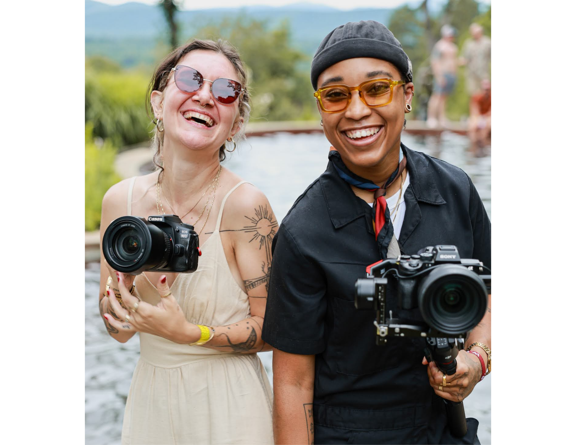 The Media Refinery team with cameras